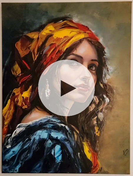 ArteDiAlina.com painting: Innocent flirt